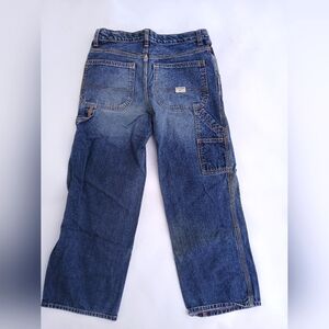 OSHKOSH B'gosh Boys  Husky Size 10 Cargo carpenter Blue Denim Jeans